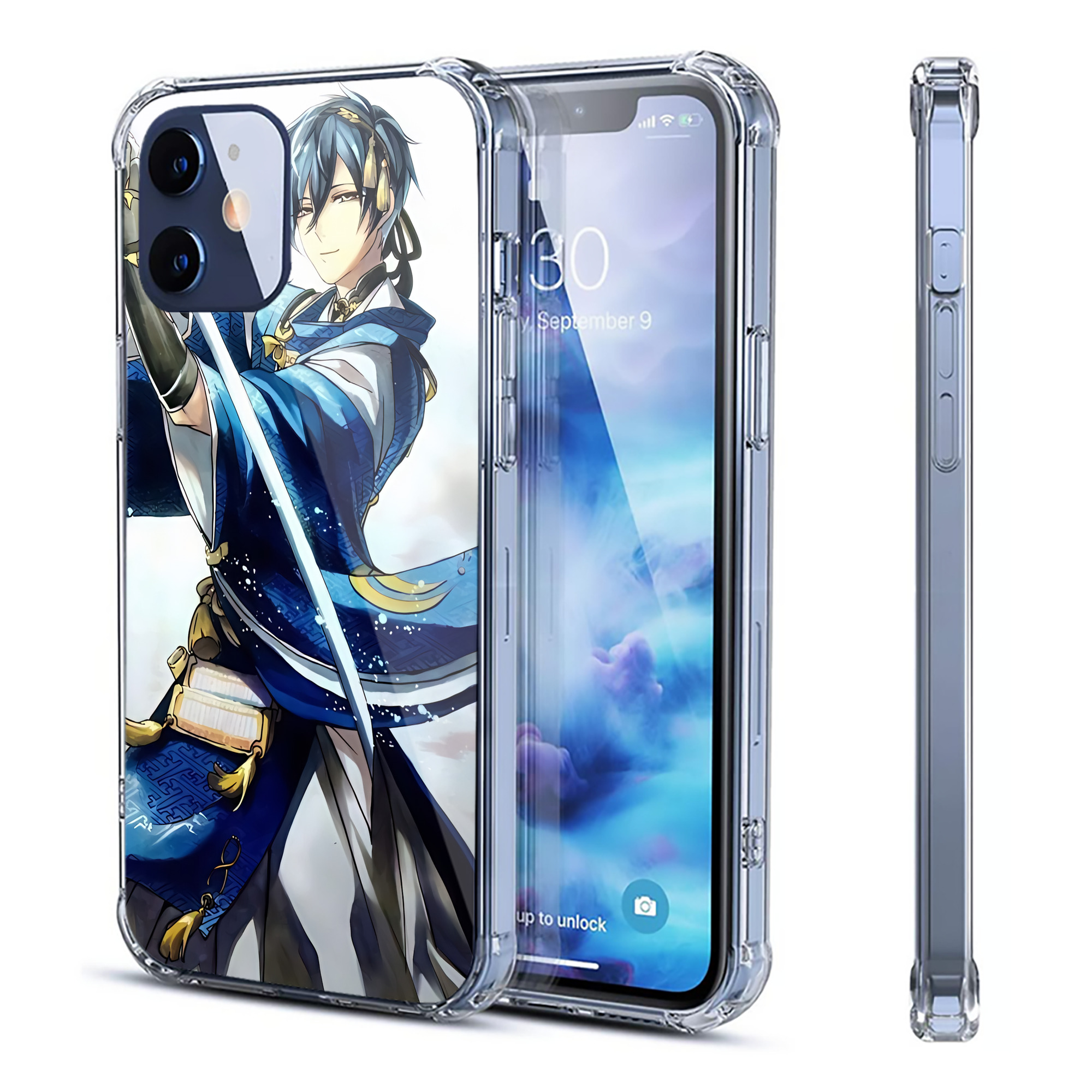 （画像用） 刀剣乱舞 Touken Ranbu 【iPhone 12シリーズ対応】透明スマホケース（クリアソフトケース）